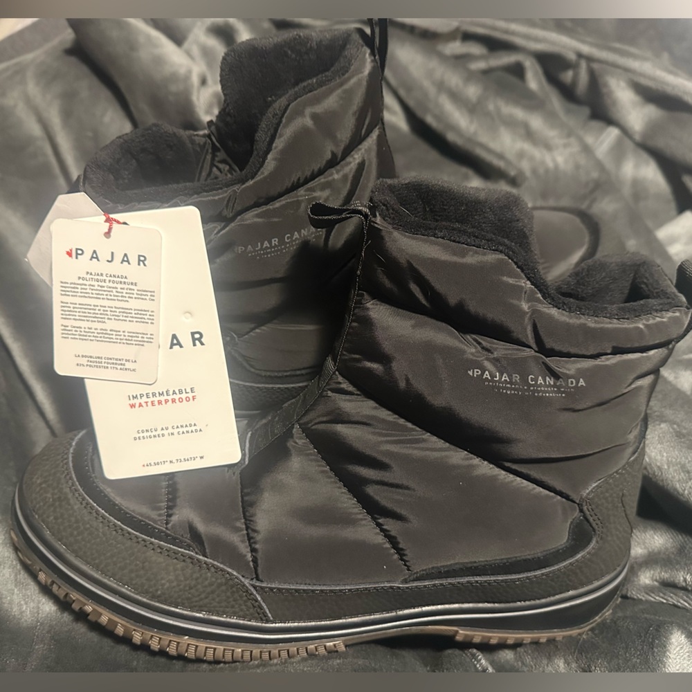 Pajar Men’s Black Boots Size 12 No Box